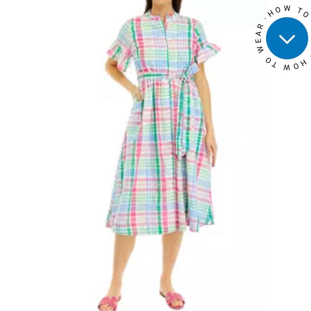 Women’s crown and ivy multi plaid dress